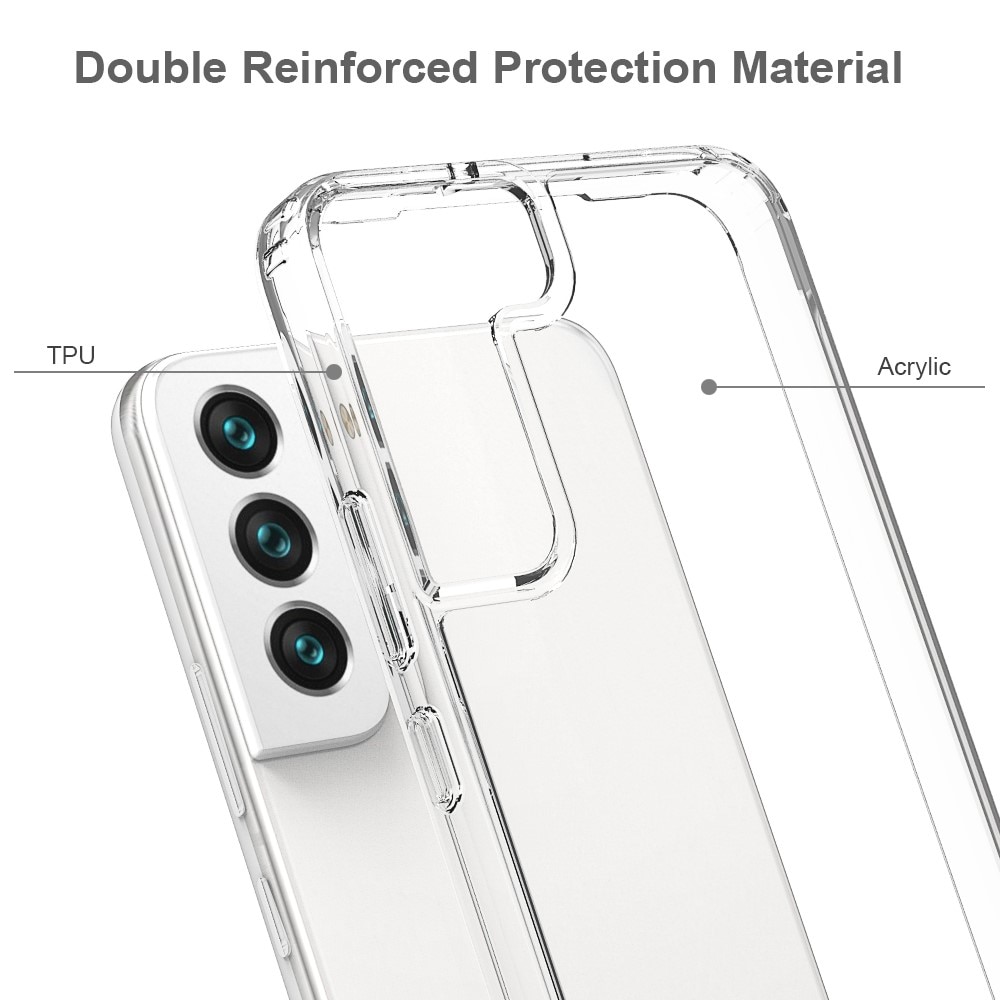 Funda híbrida Crystal Hybrid para Samsung Galaxy S22, transparente