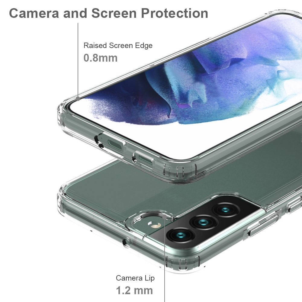 Funda híbrida Crystal Hybrid para Samsung Galaxy S22 Plus, transparente