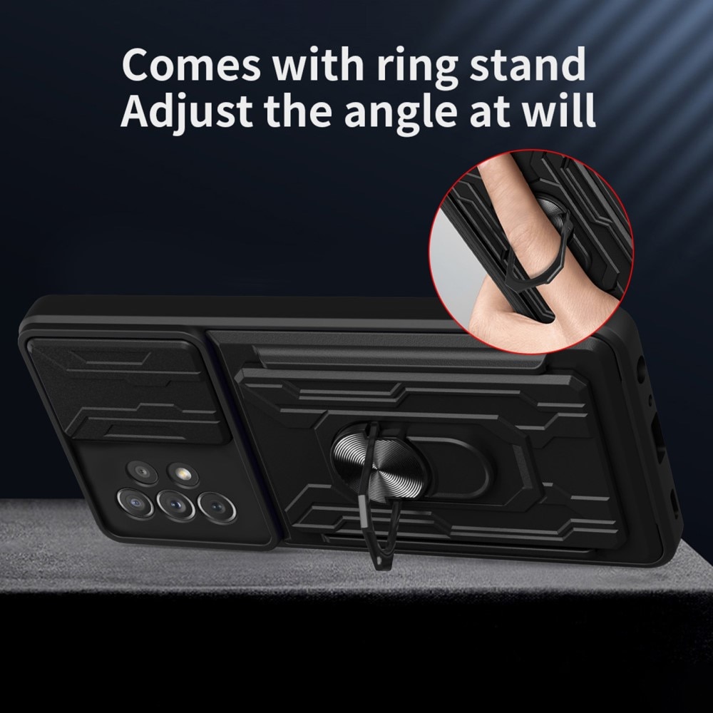 Hybrid Card Slot Case+Camera Protection Samsung Galaxy A33 Negro