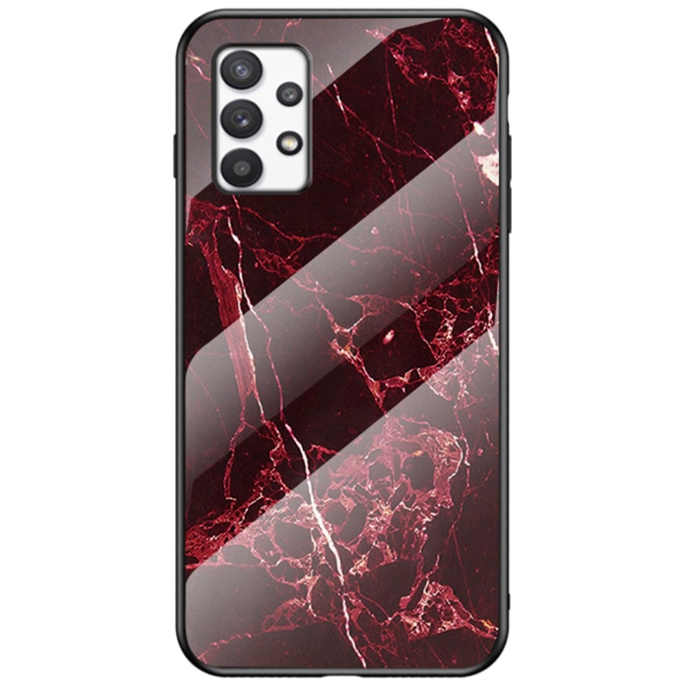 Funda vidrio templado Samsung Galaxy A53 Mármol rojo