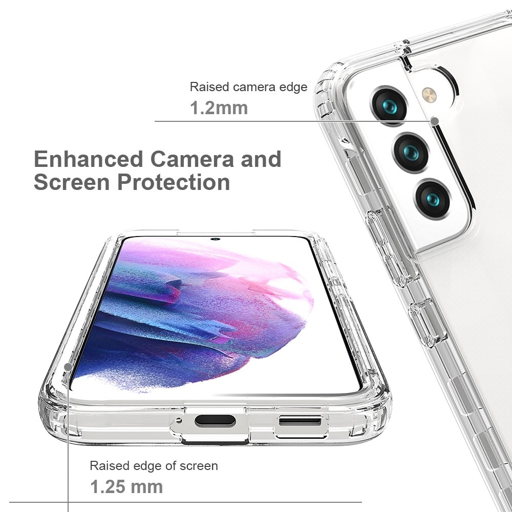 Funda con cobertura total Samsung Galaxy S22 Transparente