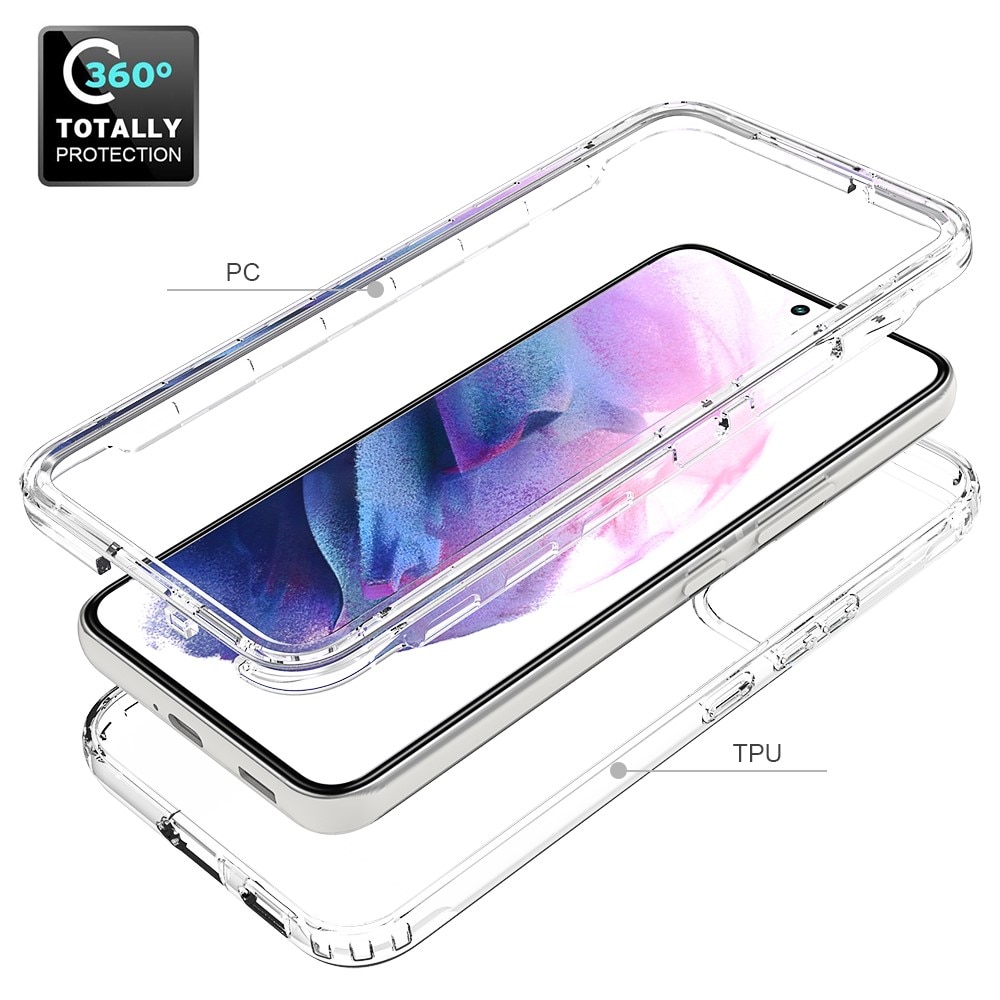 Funda con cobertura total Samsung Galaxy S22 transparente