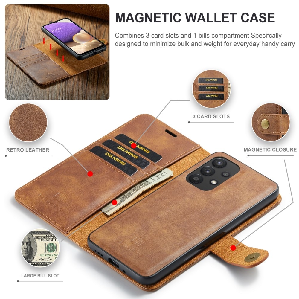 Cartera Magnet Wallet Samsung Galaxy A33 Cognac