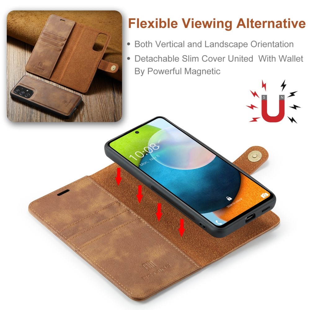 Cartera Magnet Wallet Samsung Galaxy A53 Cognac