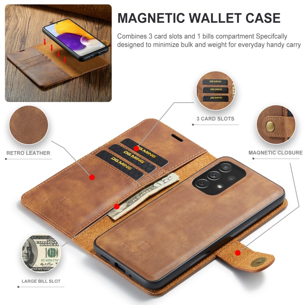 Cartera Magnet Wallet Samsung Galaxy A73 5G Coñac