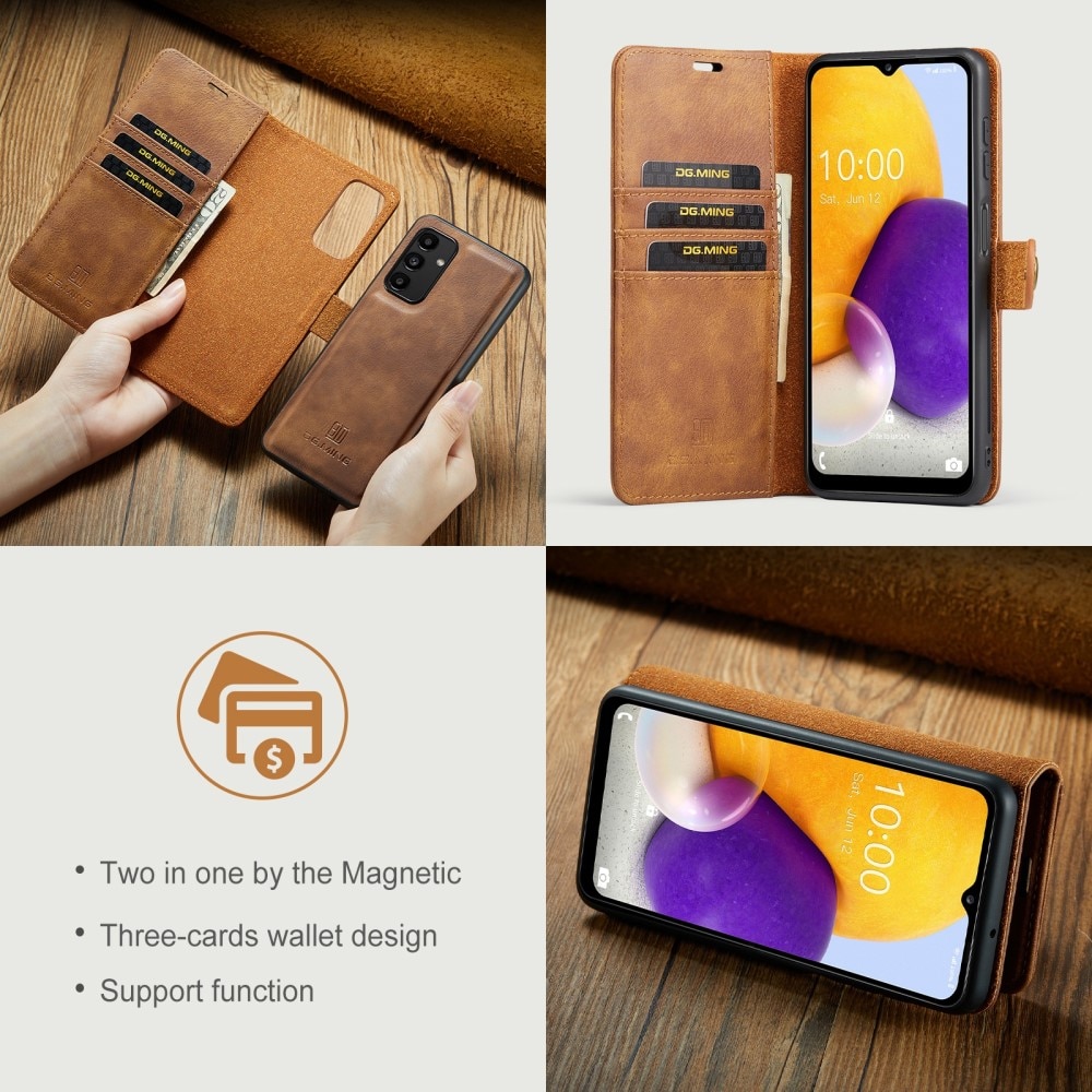 Cartera Magnet Wallet Samsung Galaxy A13 Cognac