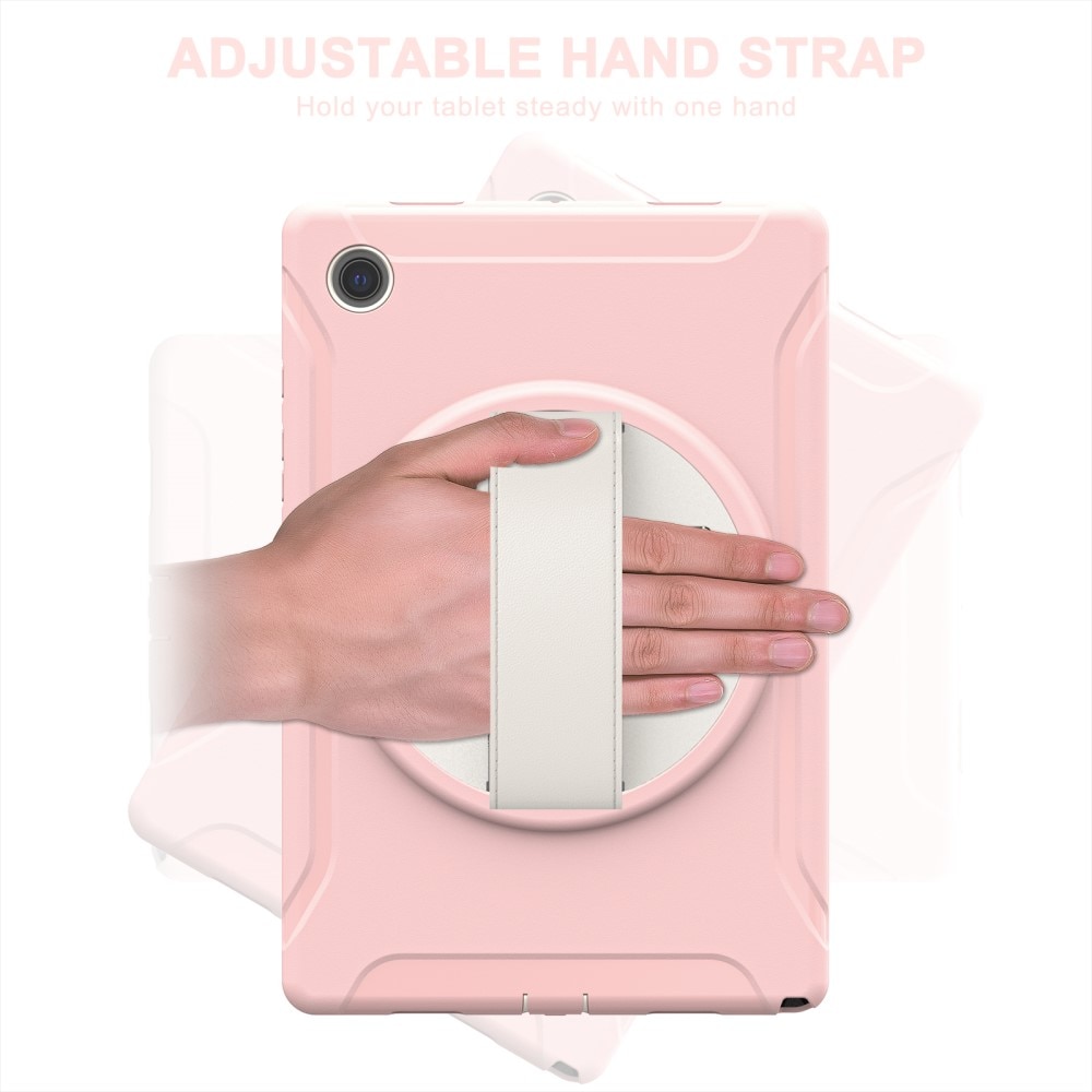 Funda híbrida a prueba de golpes Samsung Galaxy Tab A8 10.5 rosado