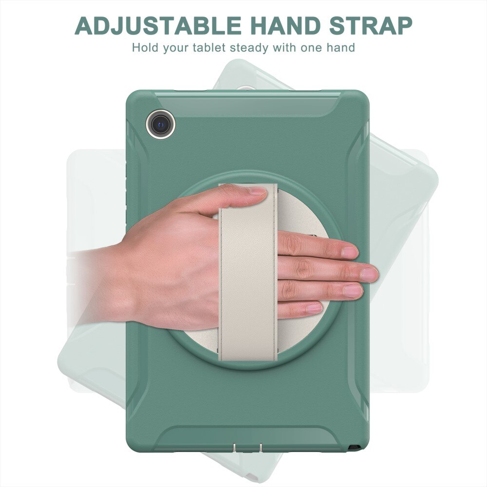 Funda híbrida a prueba de golpes Samsung Galaxy Tab A8 10.5 verde