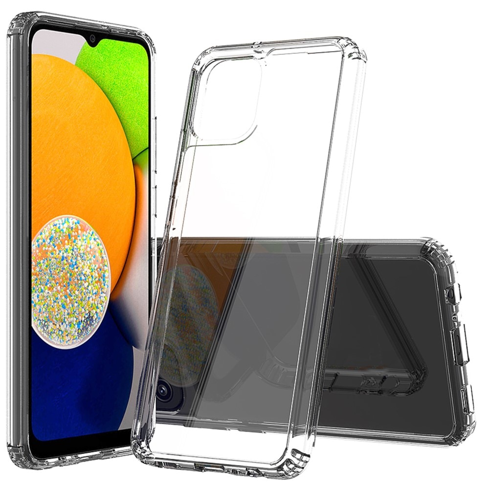 Funda híbrida Crystal Hybrid para Samsung Galaxy A03, transparente