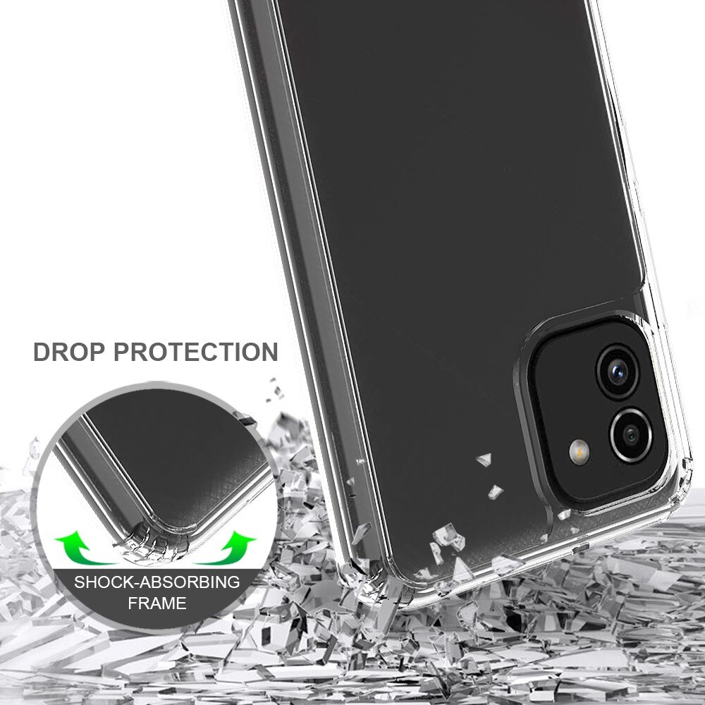 Funda híbrida Crystal Hybrid para Samsung Galaxy A03, transparente