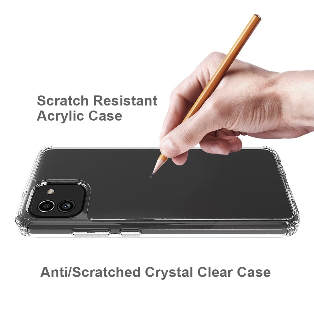 Funda híbrida Crystal Hybrid para Samsung Galaxy A03, transparente