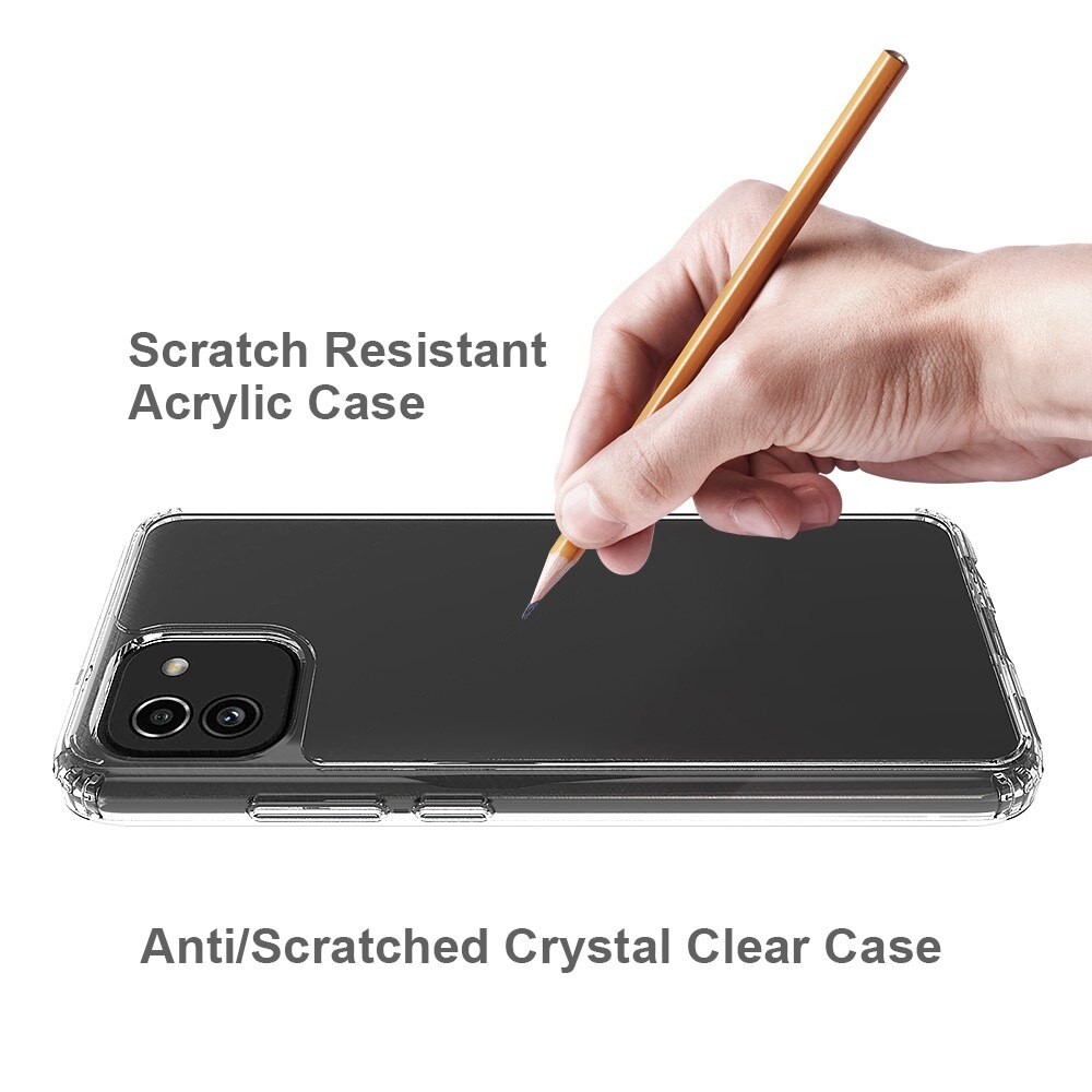 Funda híbrida Crystal Hybrid para Samsung Galaxy A03, transparente