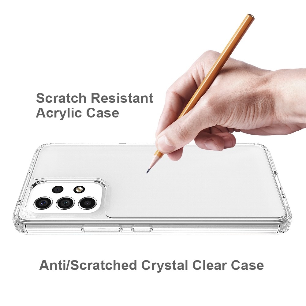 Funda híbrida Crystal Hybrid para Samsung Galaxy A53, transparente