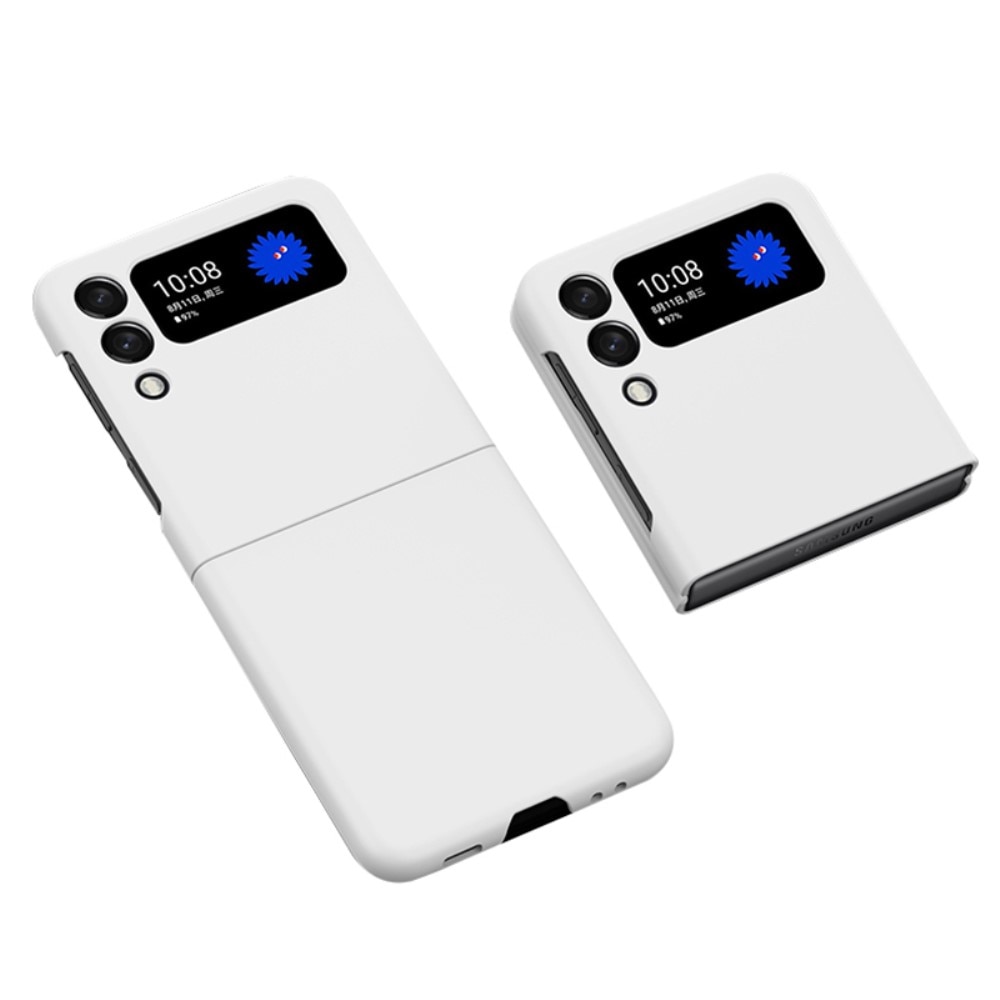 Funda rígida engomada Samsung Galaxy Z Flip 4 Blanco