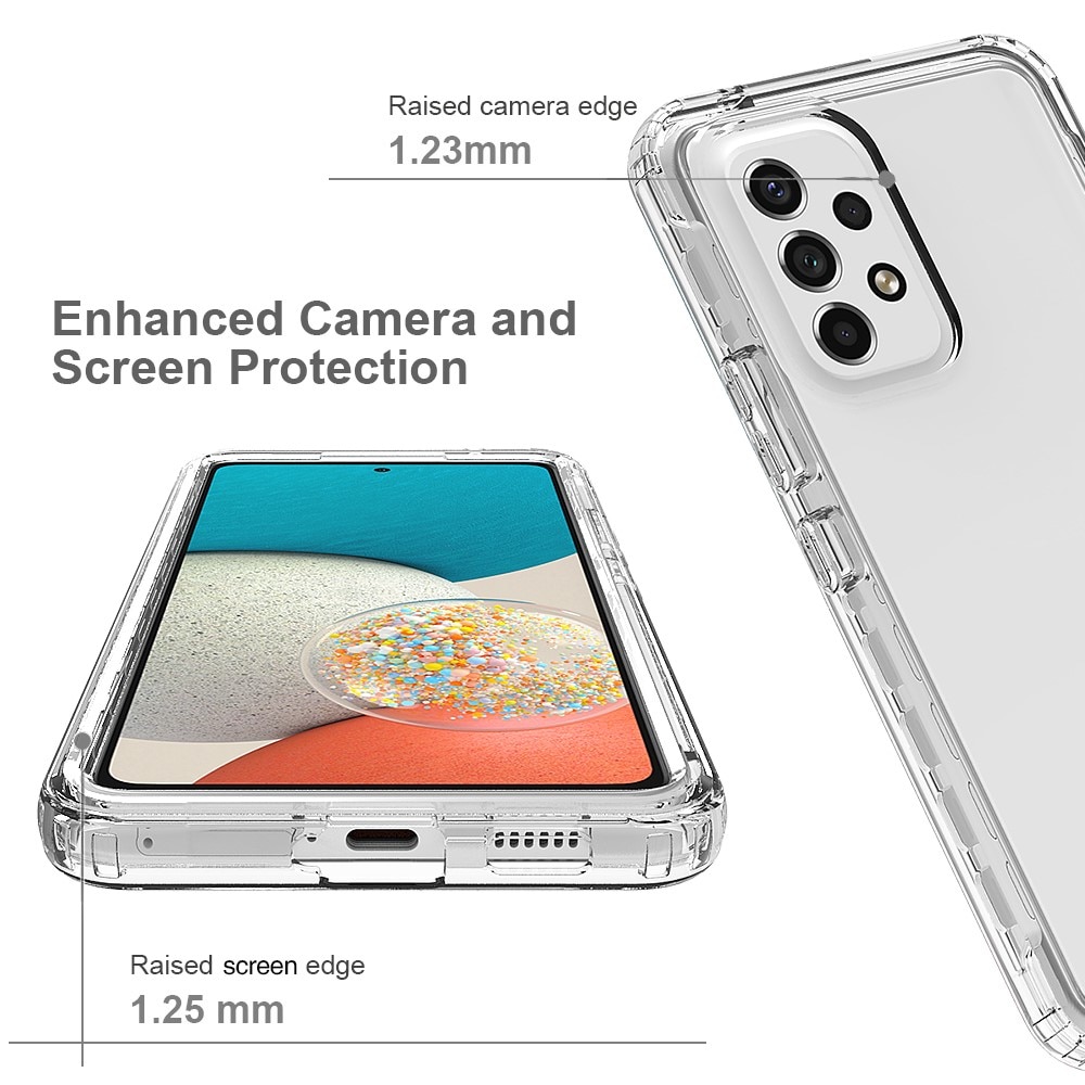 Funda con cobertura total Samsung Galaxy A53 transparente