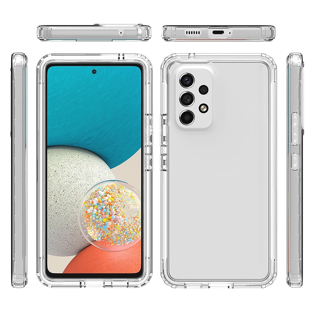 Funda con cobertura total Samsung Galaxy A53 Transparente
