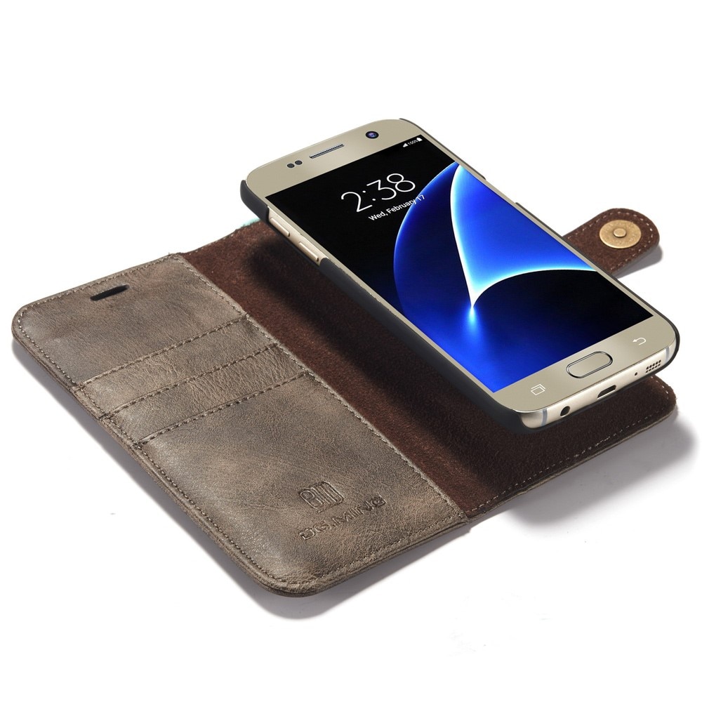 Cartera Magnet Wallet Samsung Galaxy S7 Brown