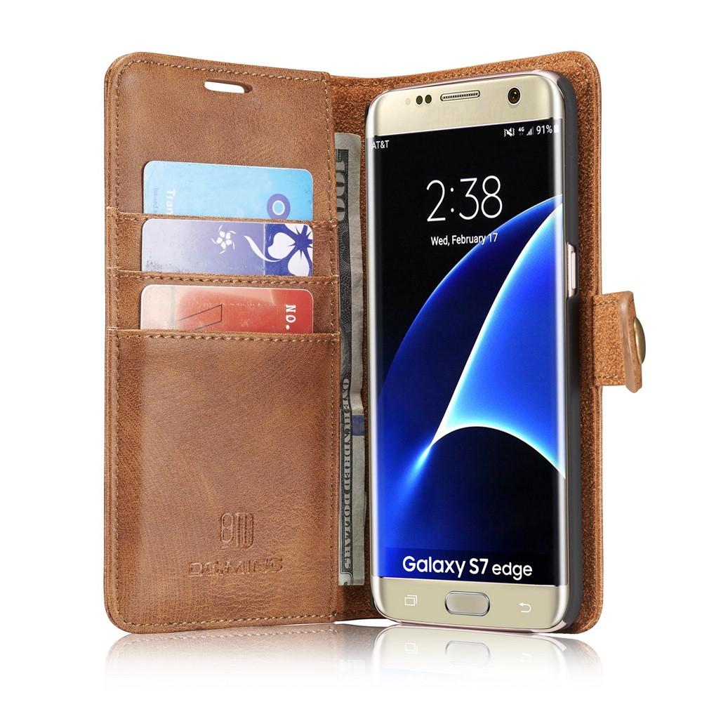 Cartera Magnet Wallet Samsung Galaxy S7 Edge Cognac
