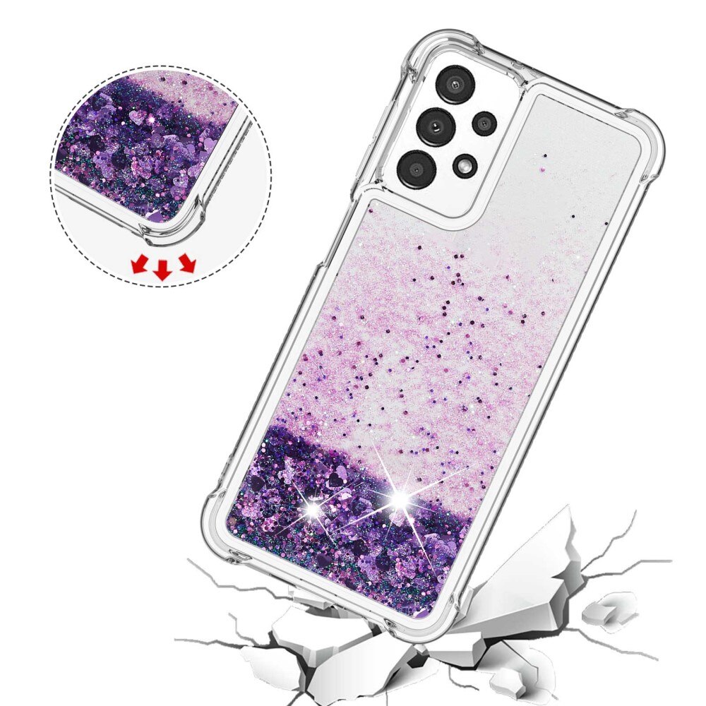 Funda Glitter Powder TPU Samsung Galaxy A13 Violeta