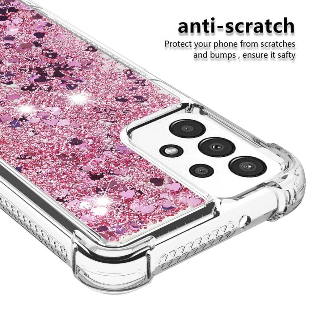 Funda Glitter Powder TPU Samsung Galaxy A13 Rosado