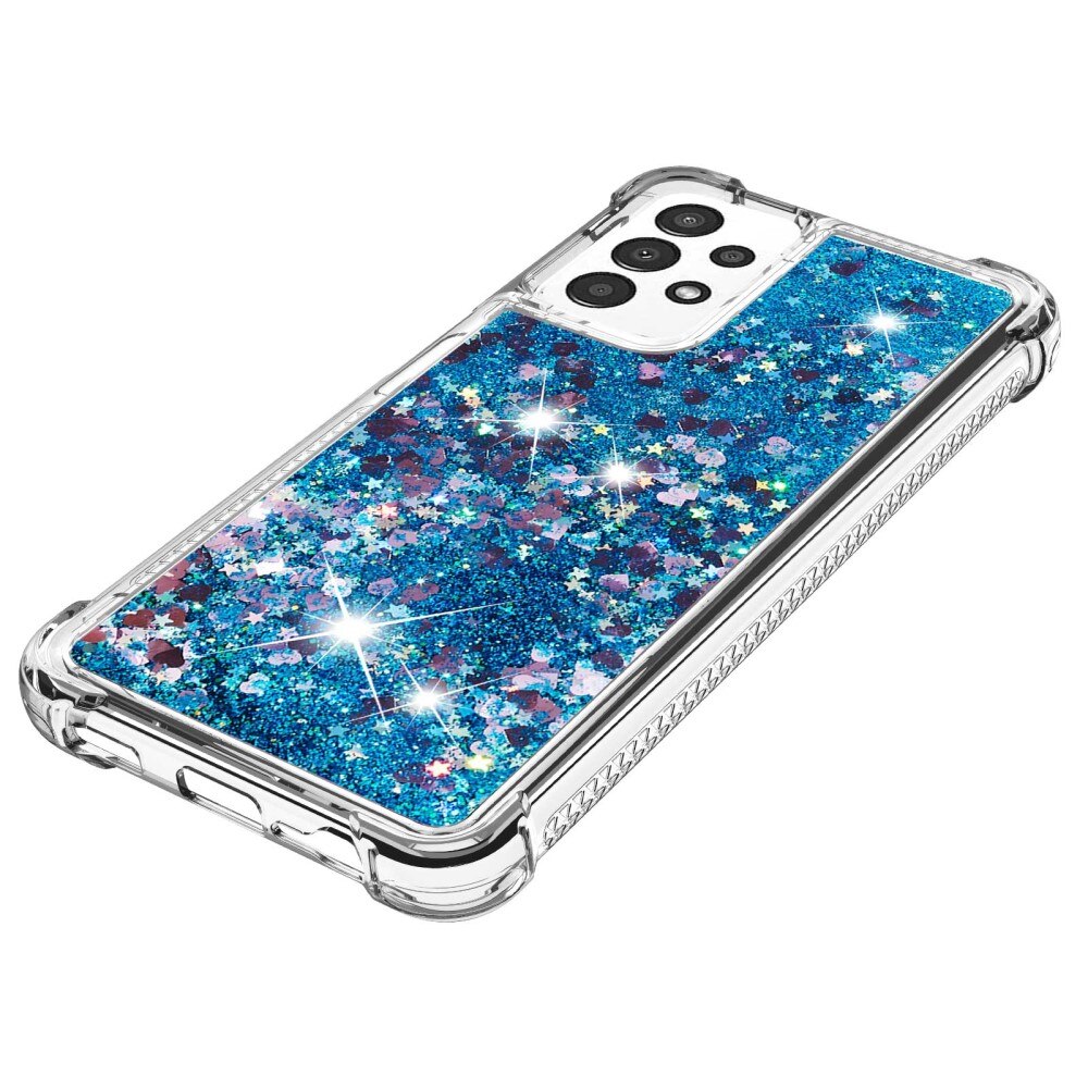 Funda Glitter Powder TPU Samsung Galaxy A13 Azul