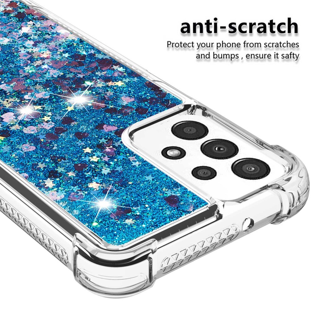 Funda Glitter Powder TPU Samsung Galaxy A13 Azul