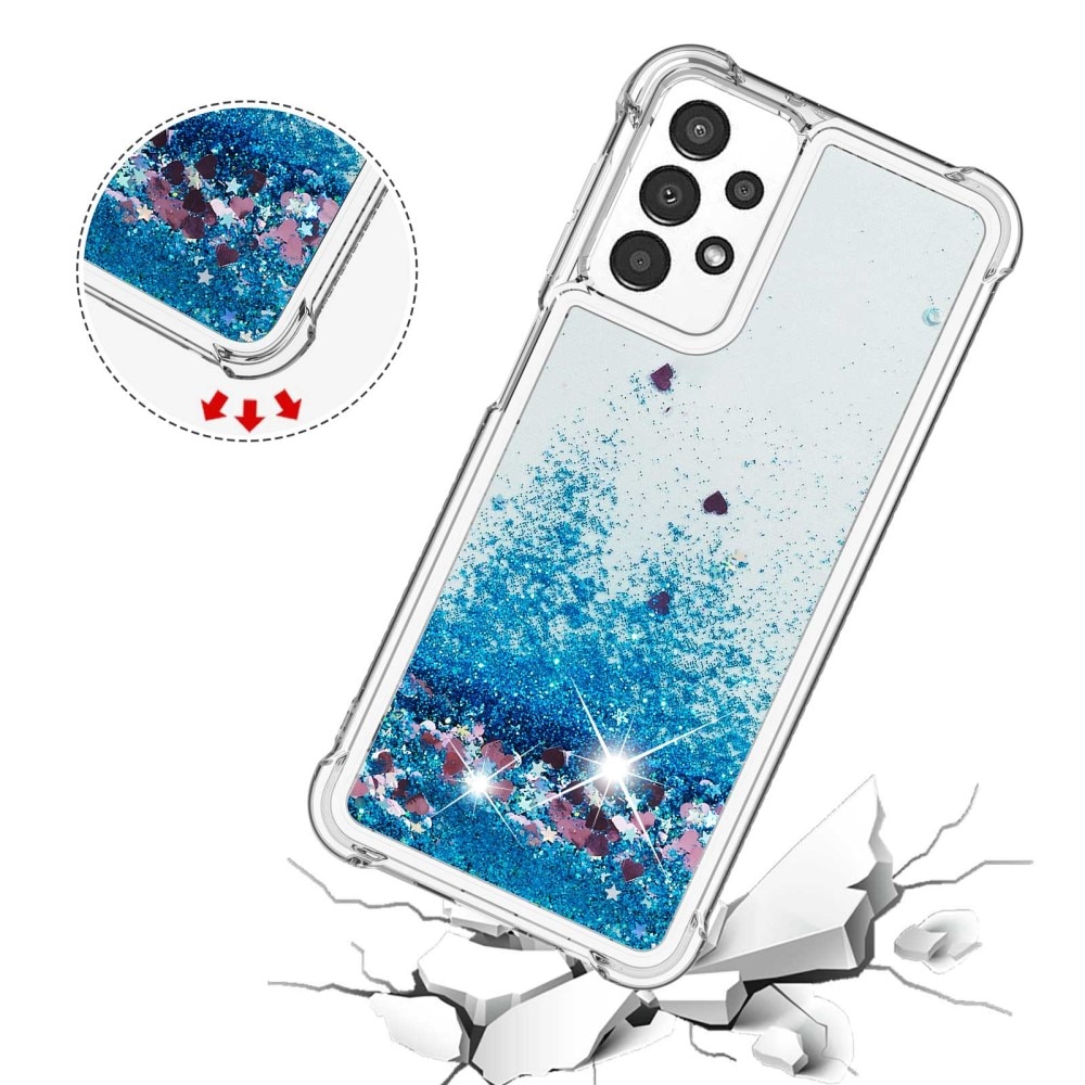 Funda Glitter Powder TPU Samsung Galaxy A13 Azul