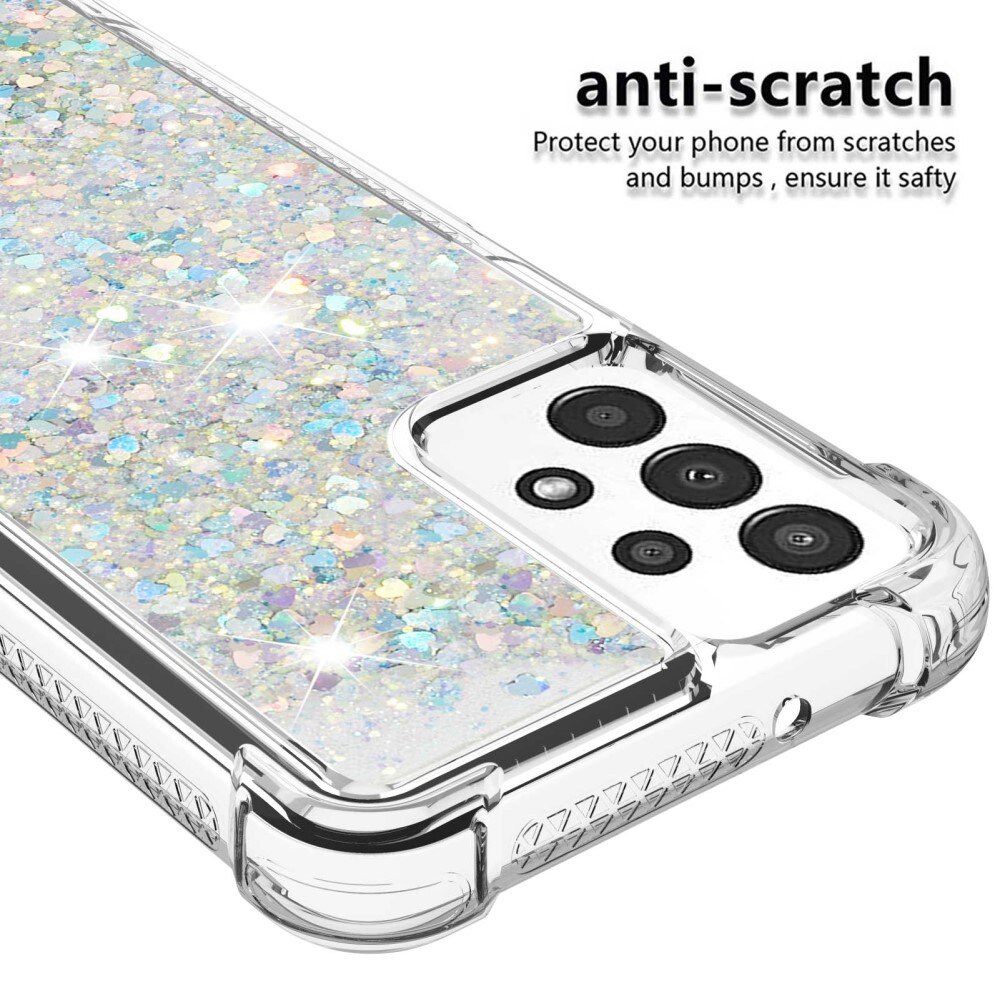 Funda Glitter Powder TPU Samsung Galaxy A13 Plata