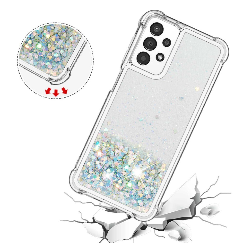 Funda Glitter Powder TPU Samsung Galaxy A13 Plata