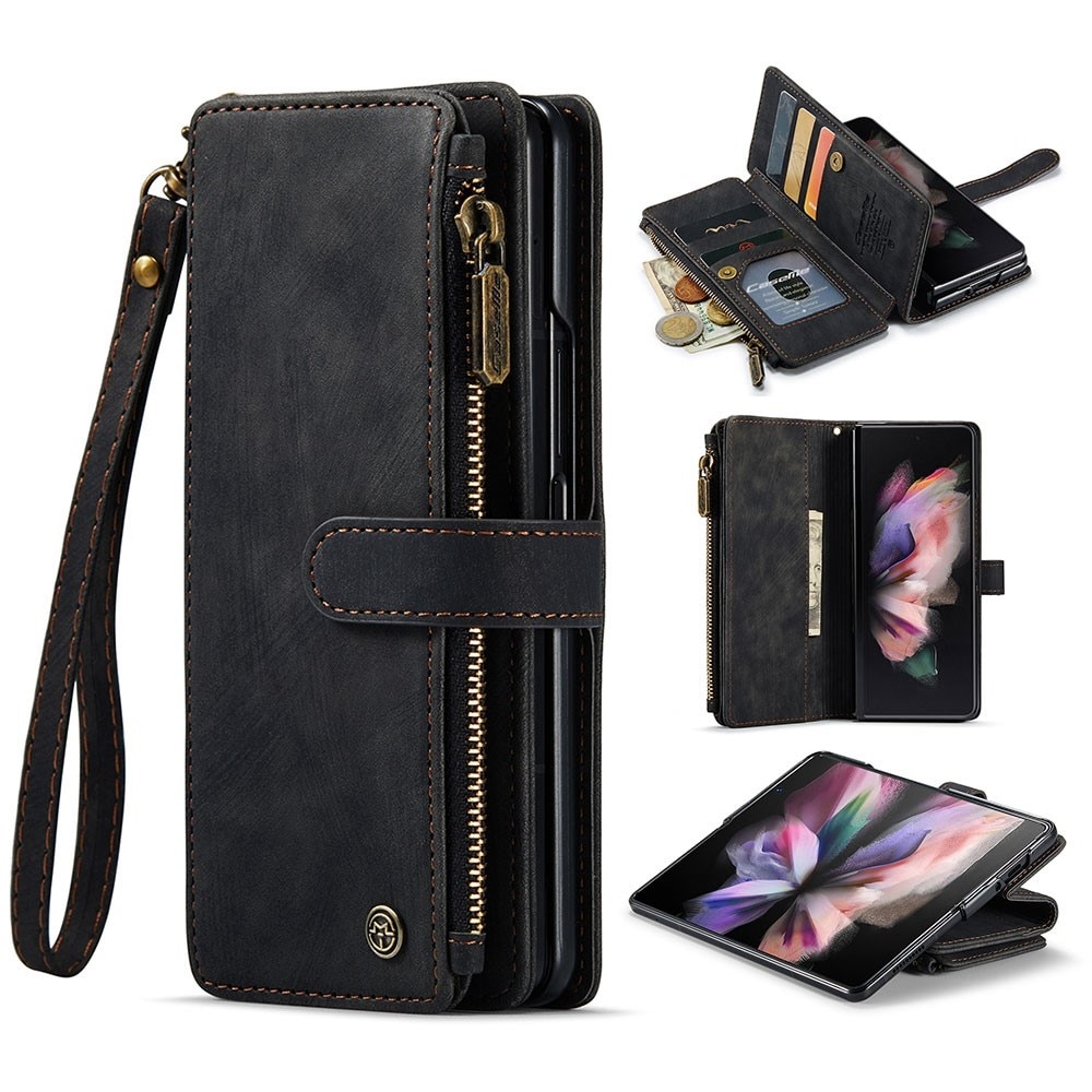 Cartera Zipper Samsung Galaxy Z Fold 3 Negro