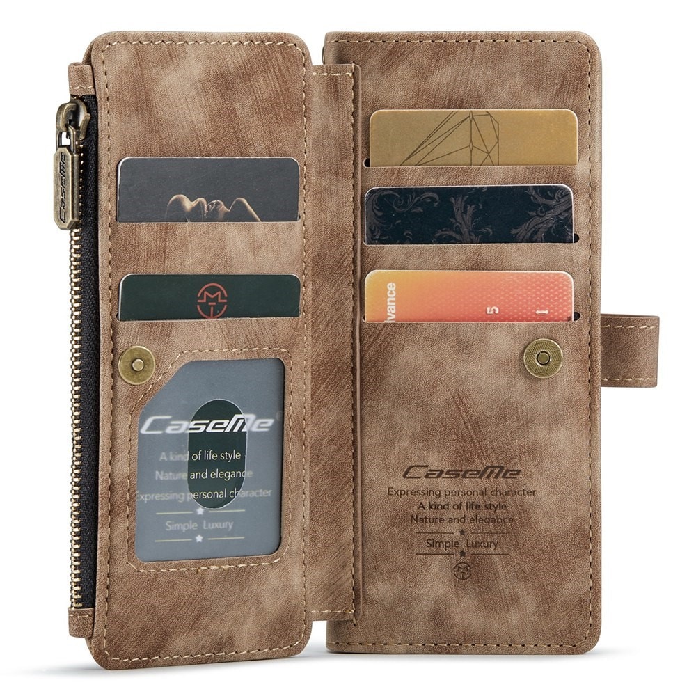 Cartera Zipper Samsung Galaxy Z Fold 3 Marrón