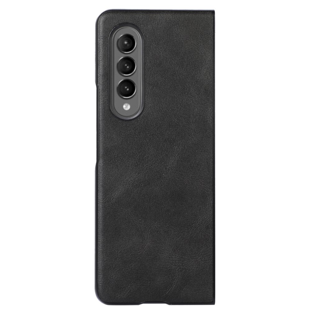 Funda de cuero Samsung Galaxy Z Fold 4 Negro