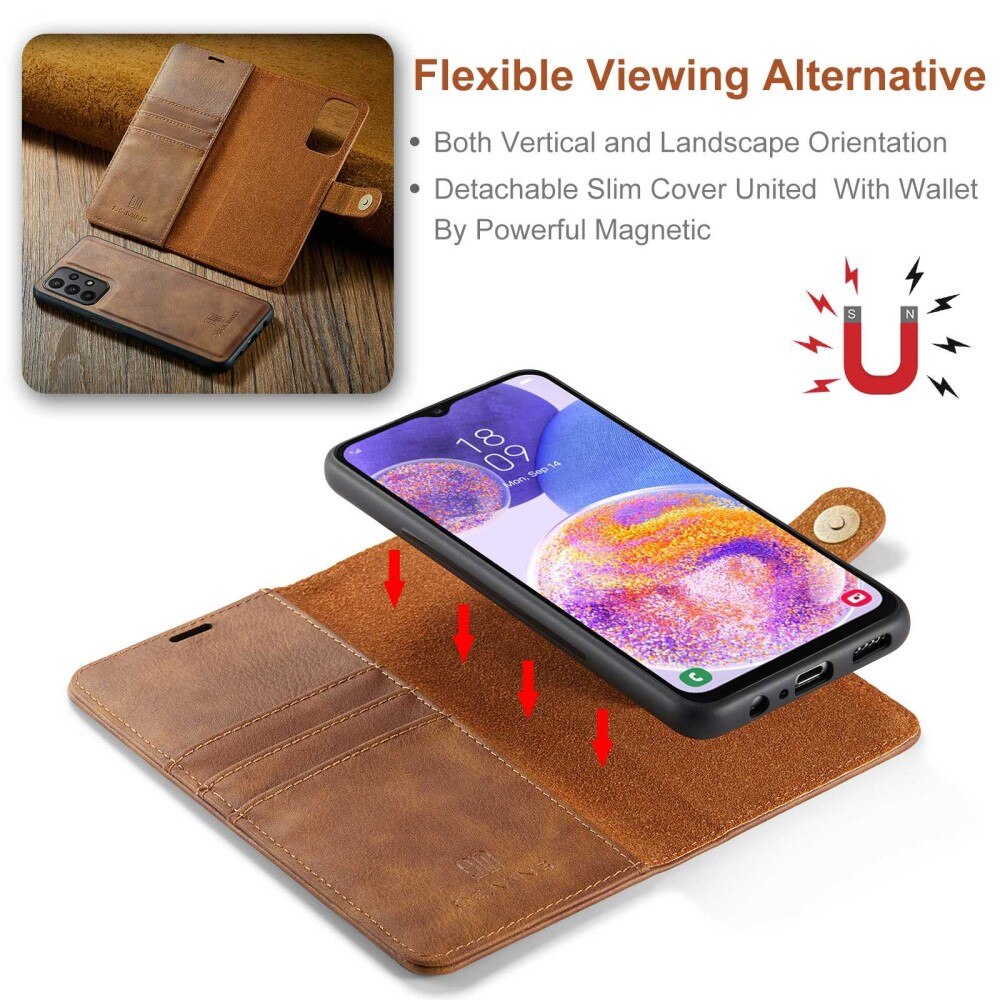 Cartera Magnet Wallet Samsung Galaxy A23 Cognac