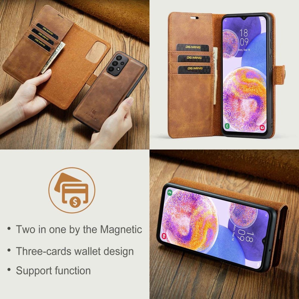 Cartera Magnet Wallet Samsung Galaxy A23 Cognac