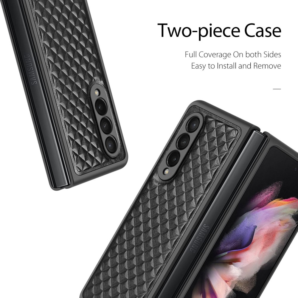 Funda Venice Leather Case Samsung Galaxy Z Fold 3 Black