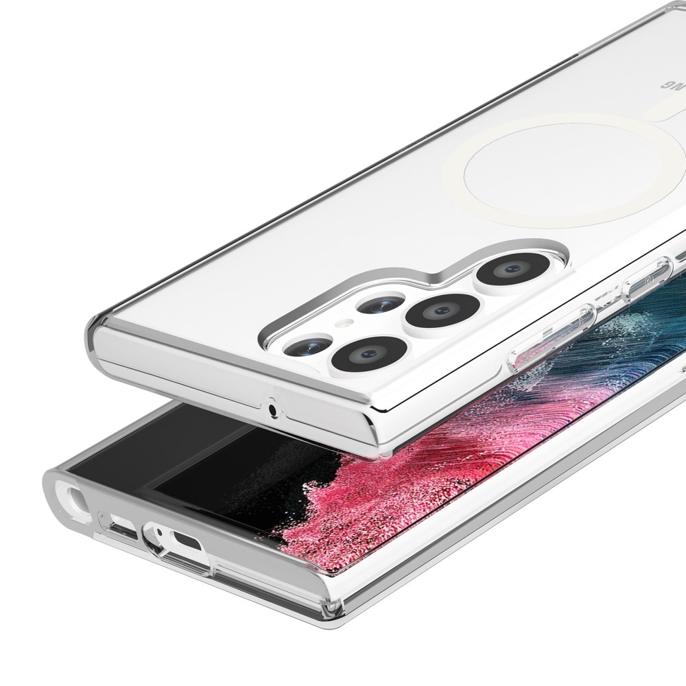 Funda híbrida MagSafe Samsung Galaxy S23 Ultra transparente