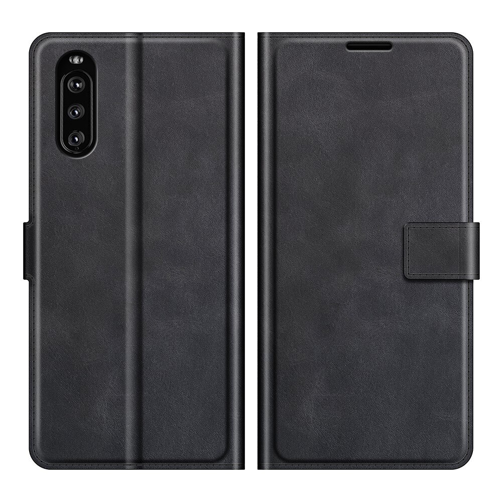 Cartera Leather Wallet Sony Xperia 10 III Black