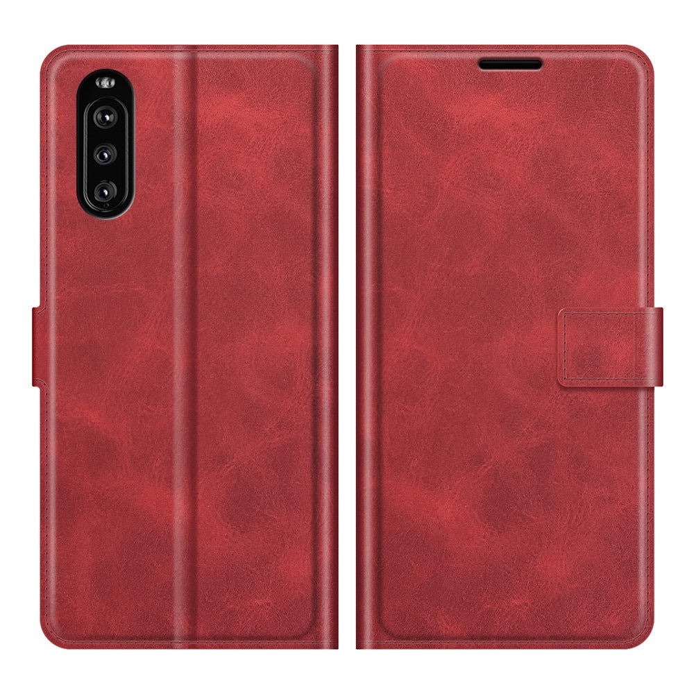 Cartera Leather Wallet Sony Xperia 10 III Red