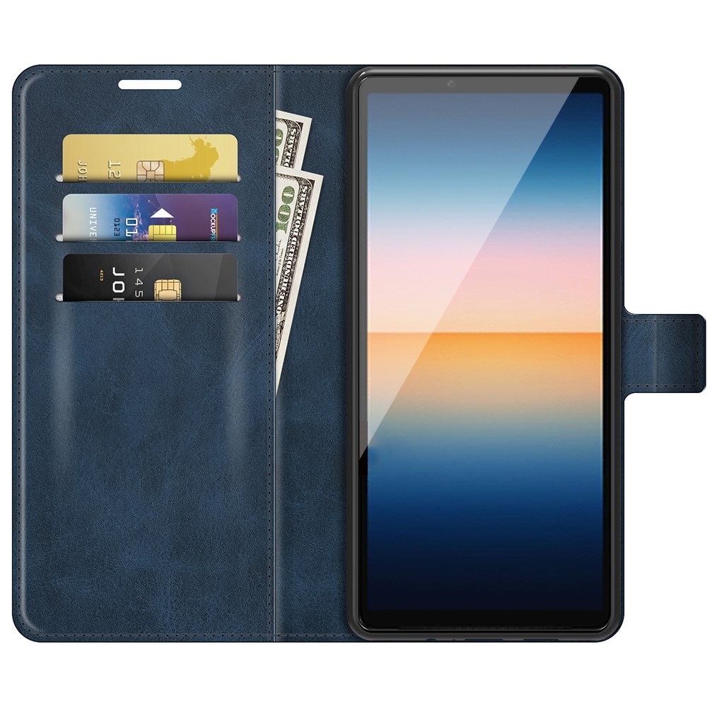 Cartera Leather Wallet Sony Xperia 10 III Blue
