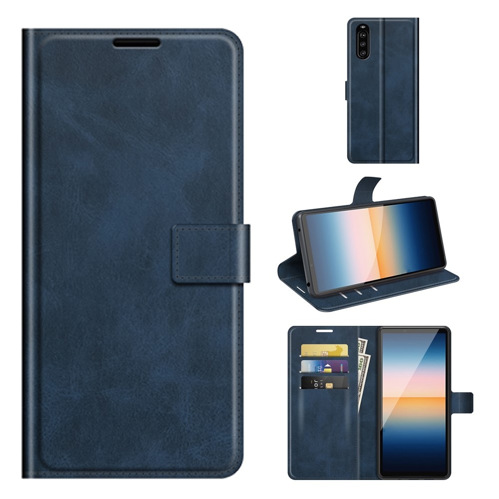 Cartera Leather Wallet Sony Xperia 10 III Blue