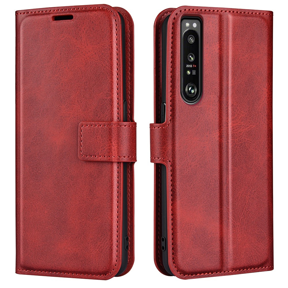 Cartera Leather Wallet Sony Xperia 1 IV Red