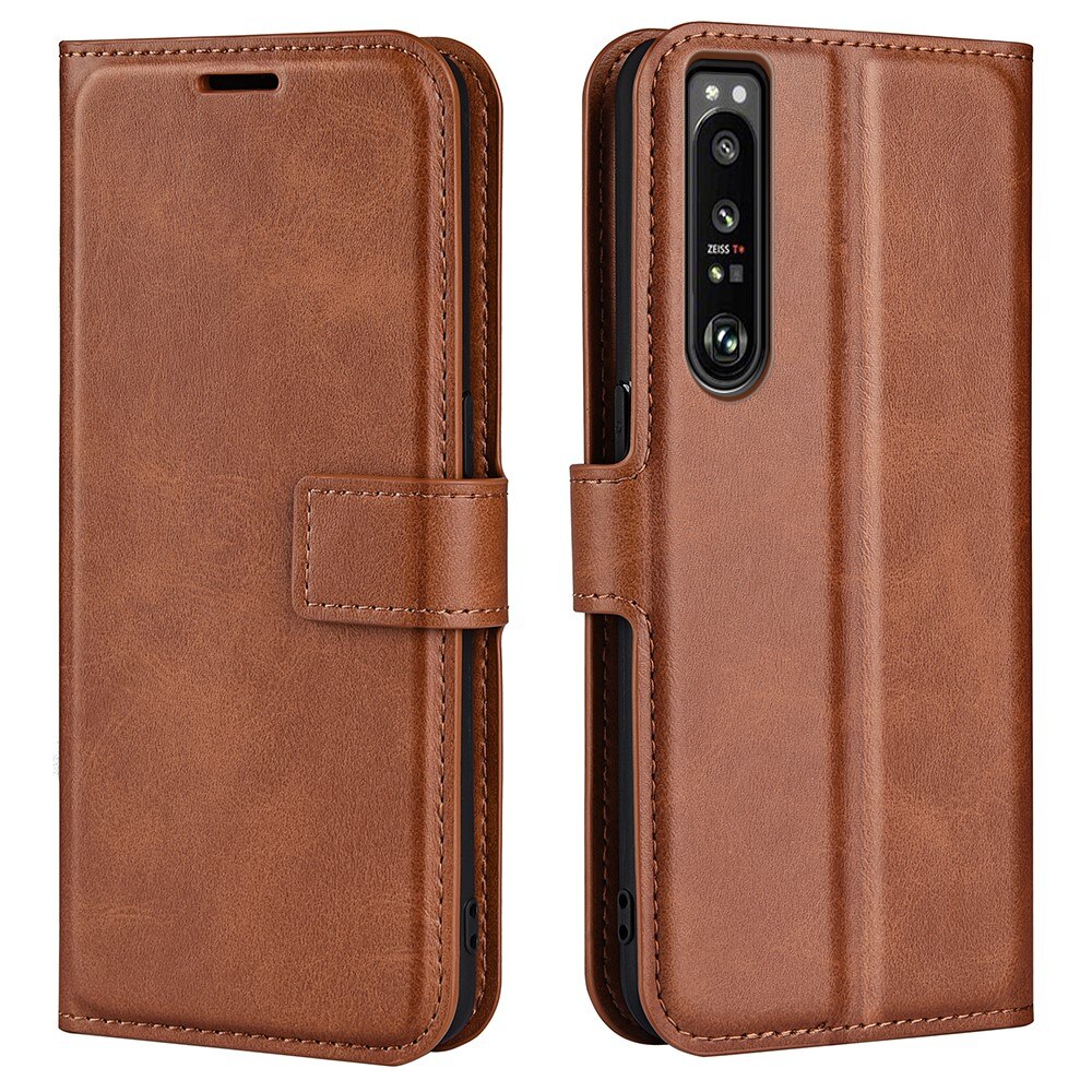 Cartera Leather Wallet Sony Xperia 1 IV Brown