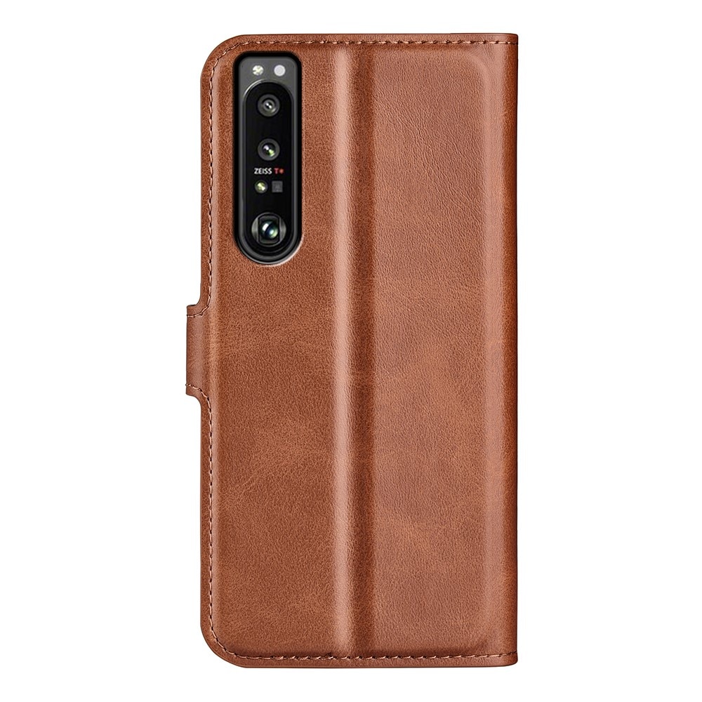 Cartera Leather Wallet Sony Xperia 1 IV Brown
