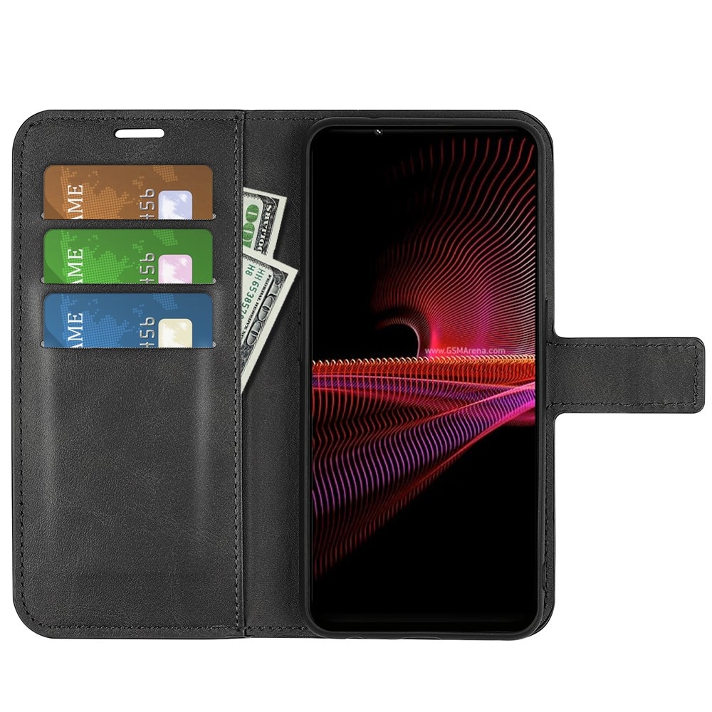 Cartera Leather Wallet Sony Xperia 1 IV Black