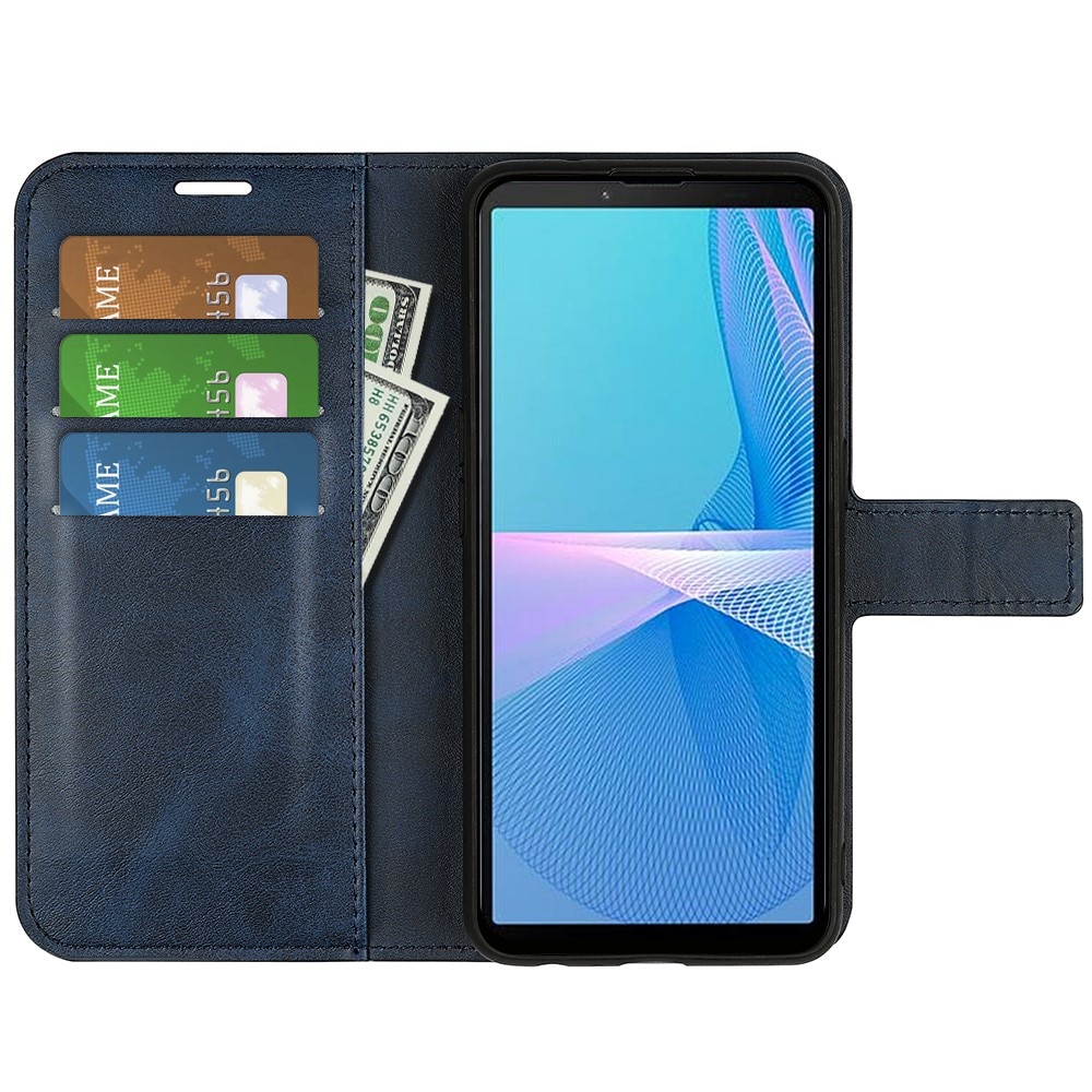 Cartera Leather Wallet Sony Xperia 10 IV Blue