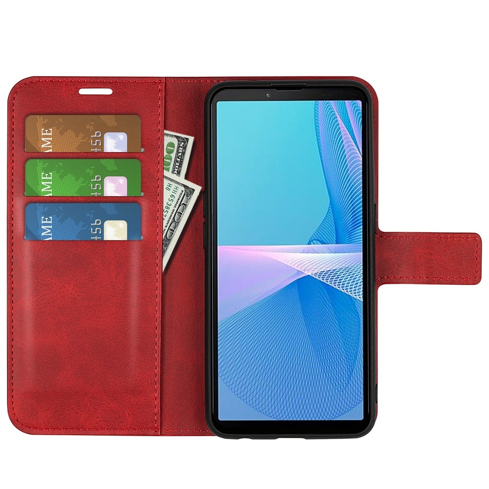 Cartera Leather Wallet Sony Xperia 10 IV Red