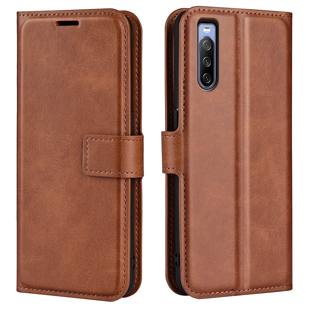 Cartera Leather Wallet Sony Xperia 10 IV Brown