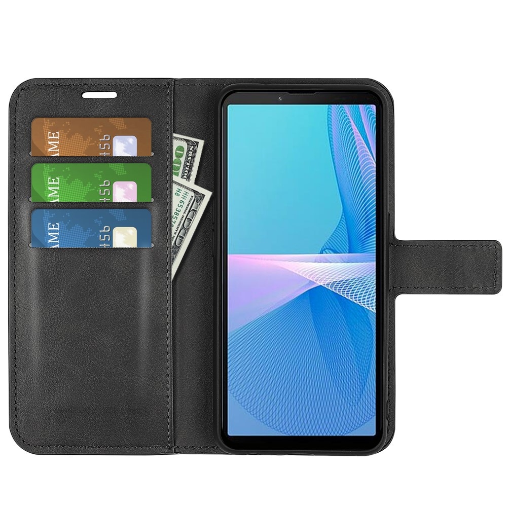 Cartera Leather Wallet Sony Xperia 10 IV Black