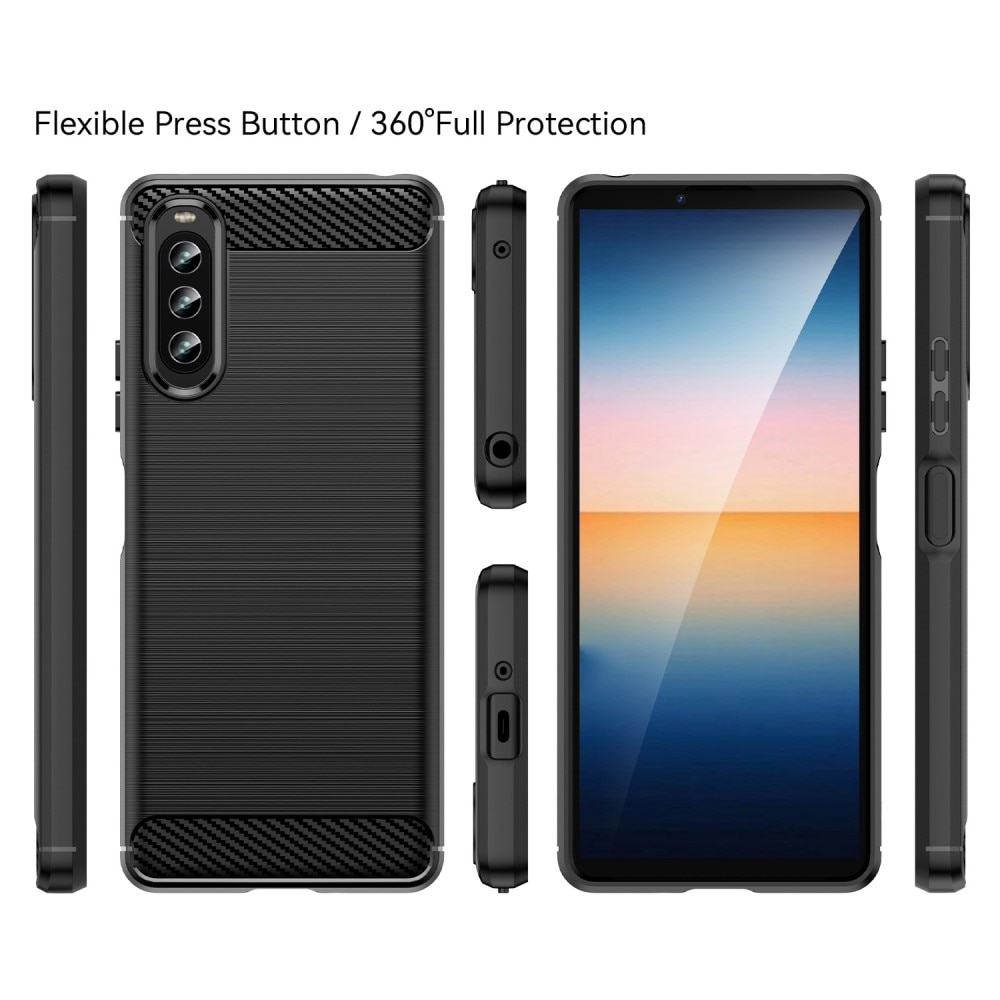 Funda Brushed TPU Case Sony Xperia 10 IV Black