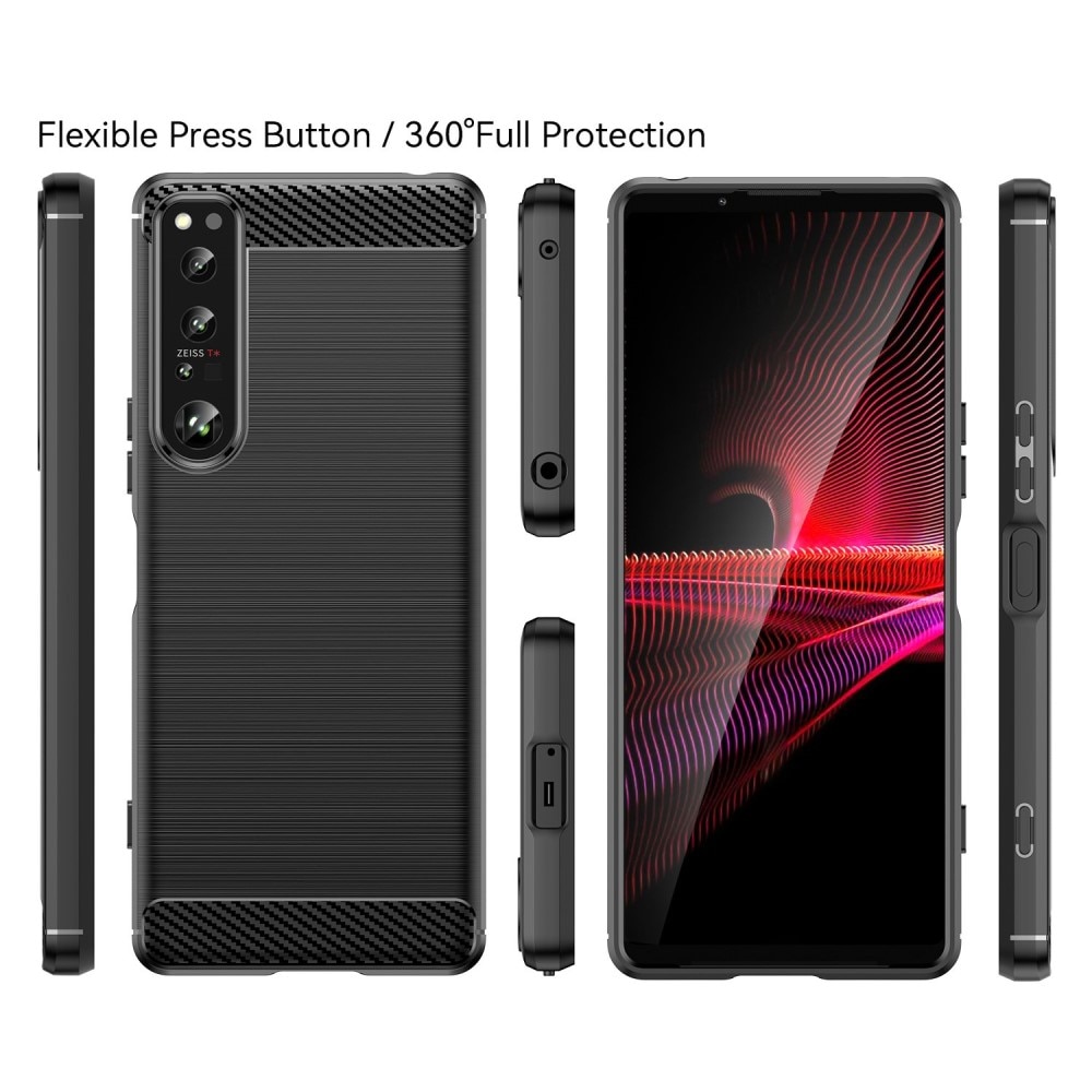 Funda Brushed TPU Case Sony Xperia 1 IV Black